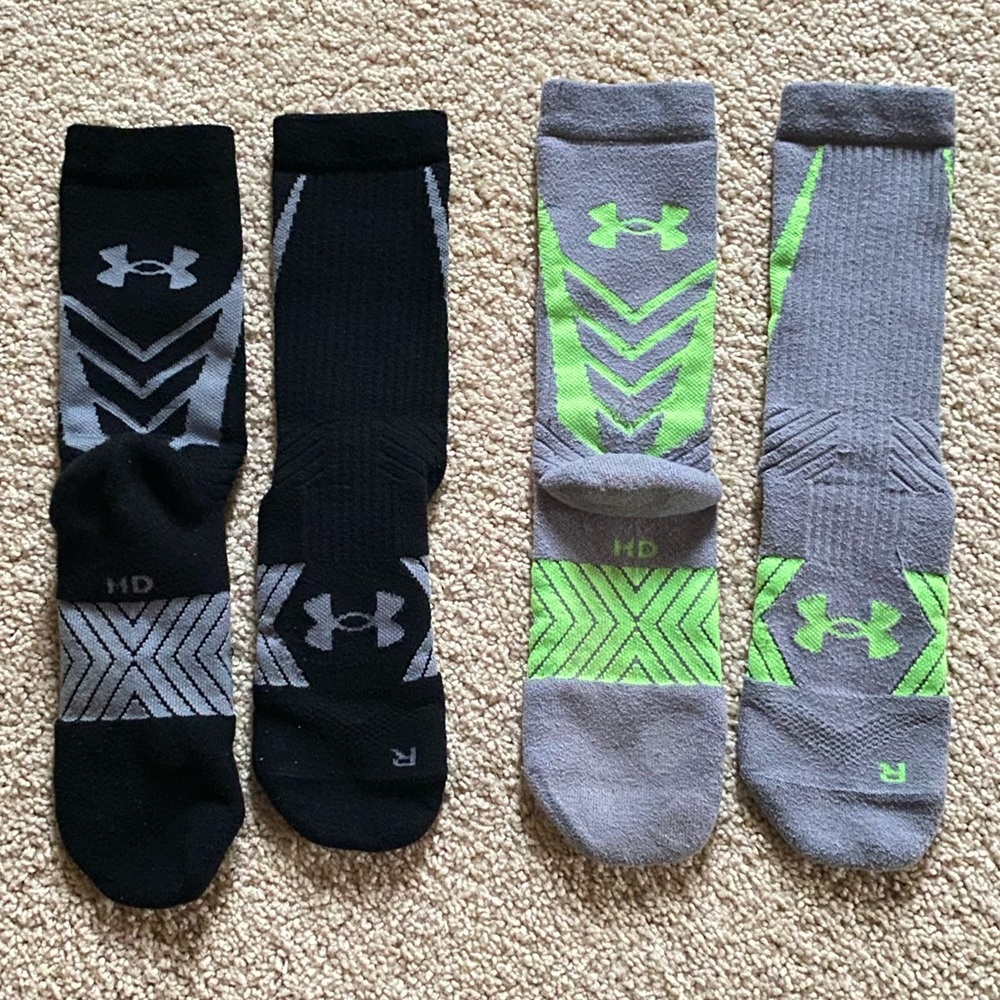 Two pair! Men’s Under Armour Crew Socks